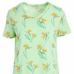 Fresh Produce Birds of Paradise V-Neck Tee M